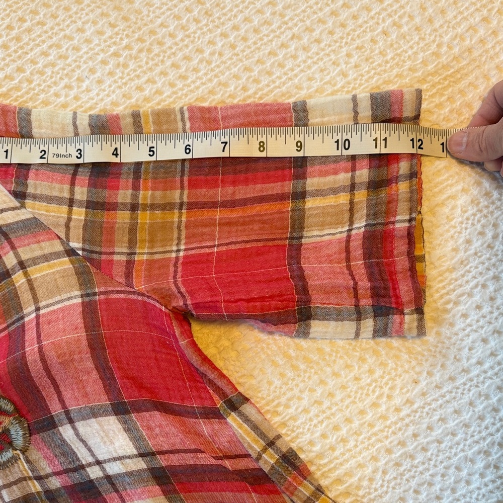 Johnny Was Multicolor Embroidered Floral V-Neck Tunic - Picture 11 of 12